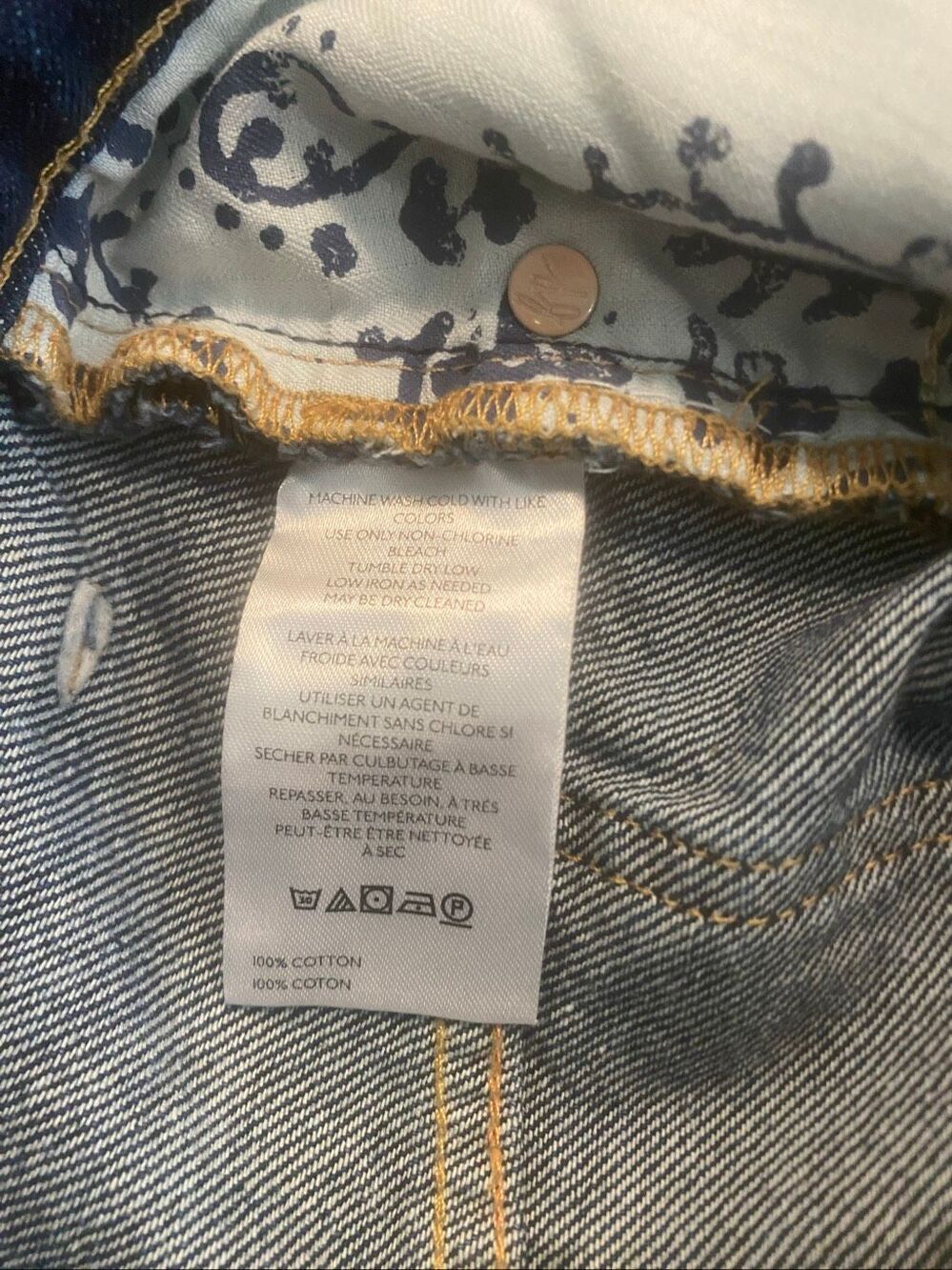 Free People We The Free Women's Blue Tinsley Baggy High Rise Straight Jeans 28 - Picture 10 of 10